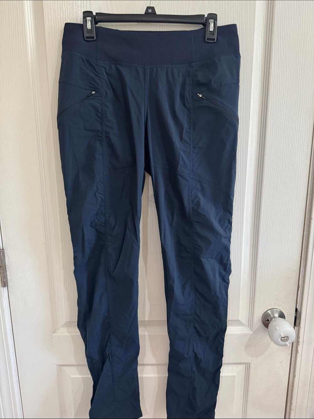 Prana Women's Navy Zip-Pocket Track Pants
